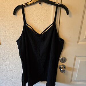Torrid Black Strappy Tank Top